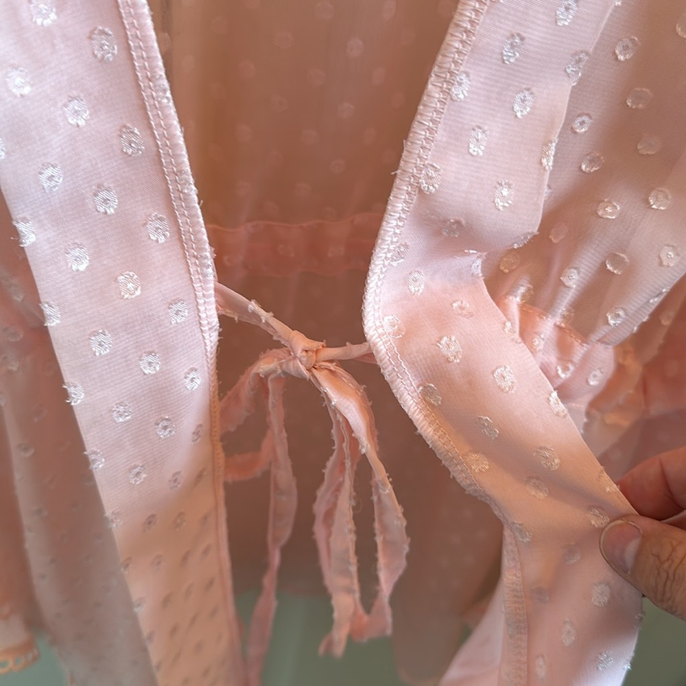 Pretty light peach kimono coverup - Picture 4 of 4